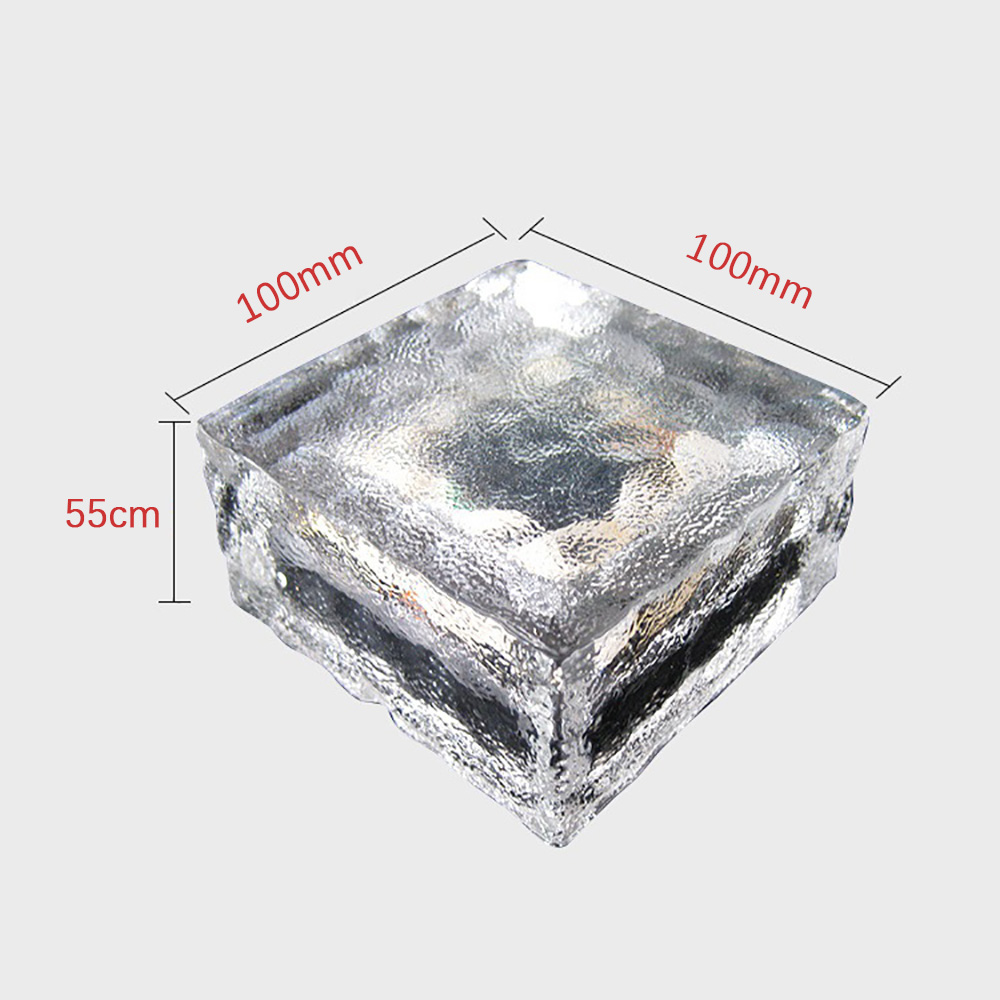 SG01- Glass Solar Ice Brick Light