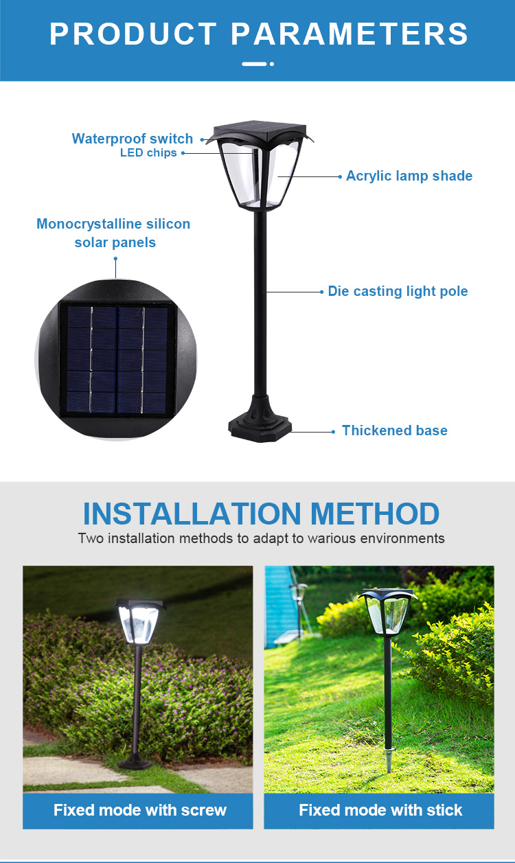 SG03- Spike Decoration Solar Led Garden Lamp