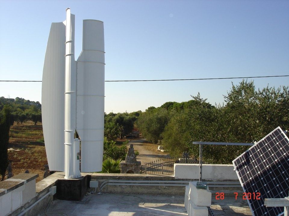 Vertical Axis Spiral Off Grid Wind Turbine generator 100W