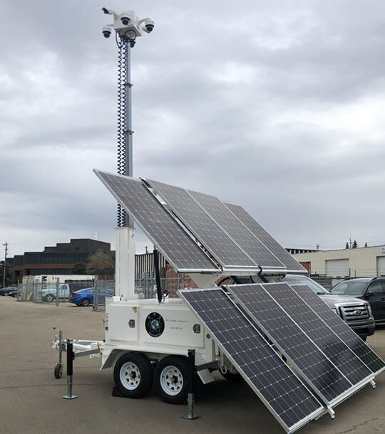 Trailer Mounted Construction Portable Solar Mobile Light Tower