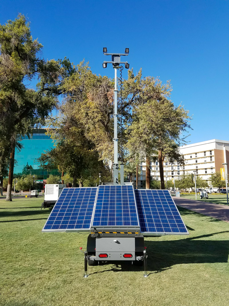 Trailer Mounted Construction Portable Solar Mobile Light Tower