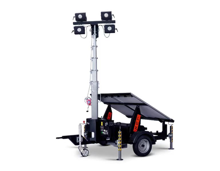 Trailer Mounted Construction Portable Solar Mobile Light Tower