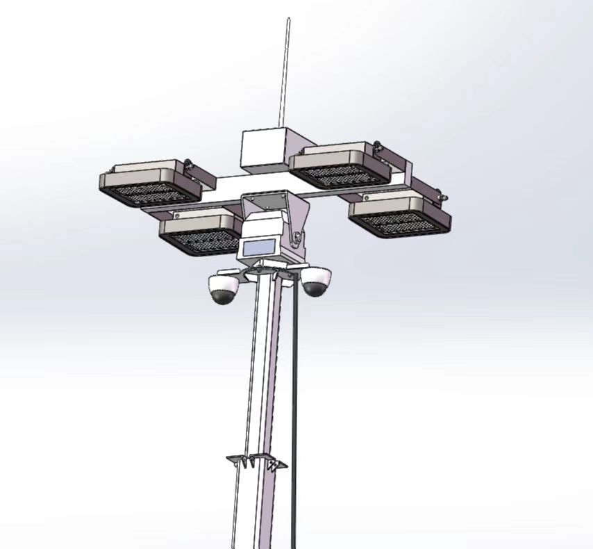 Trailer Mounted Construction Portable Solar Mobile Light Tower