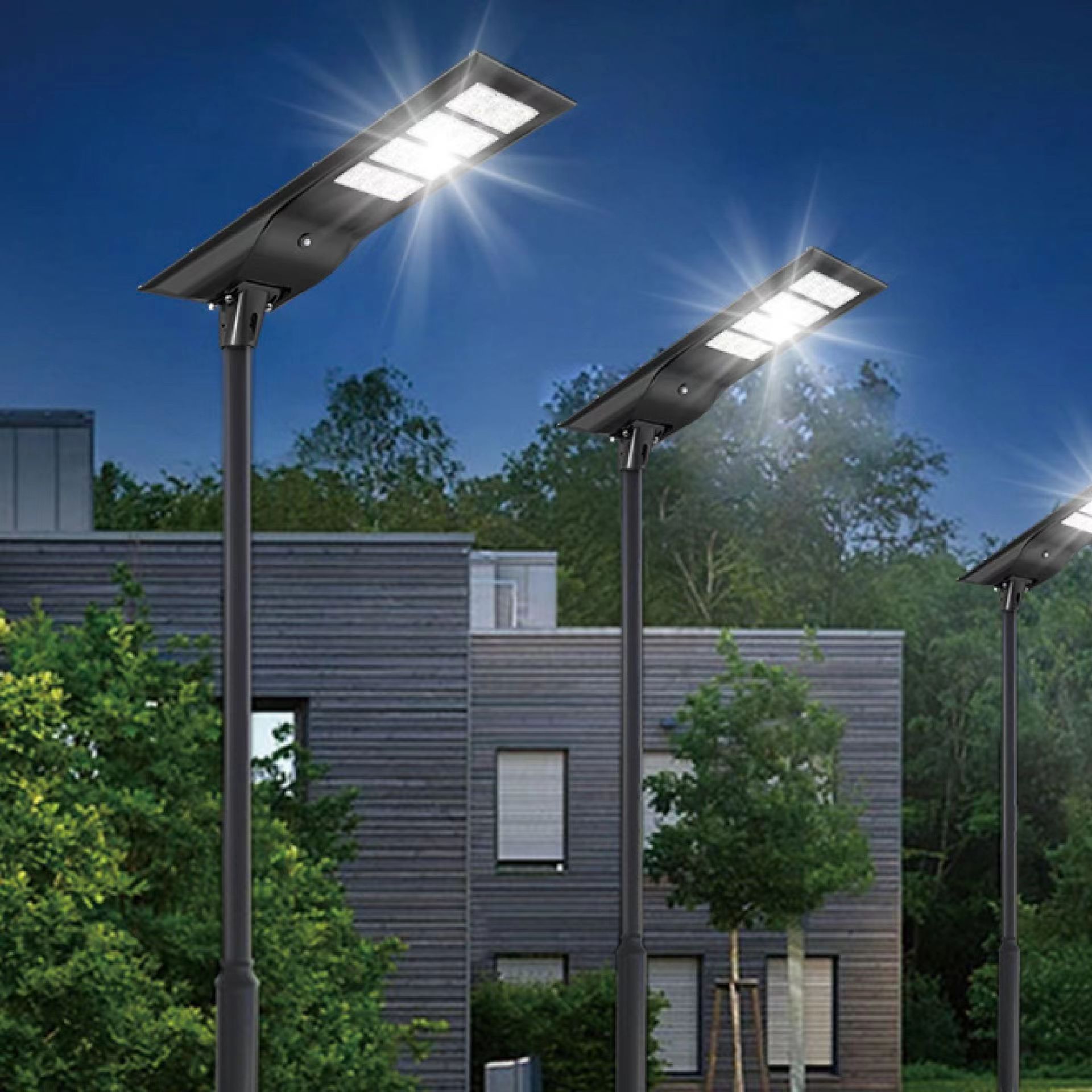 Solar street lamp configuration