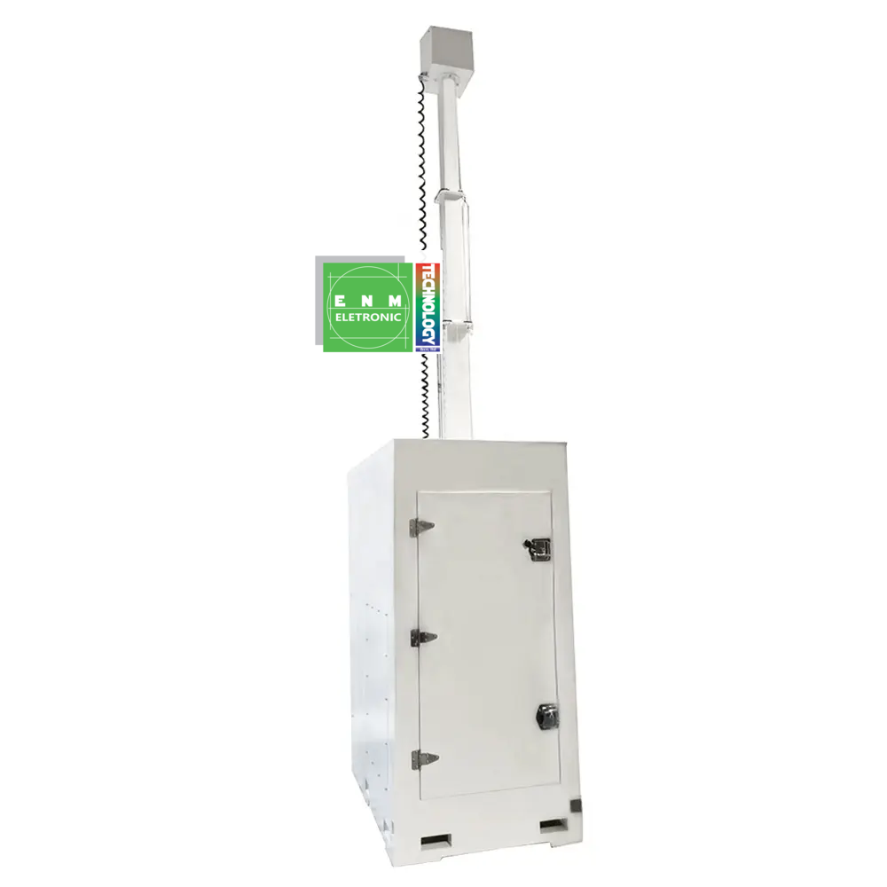 Mobile surveillance unit emergency light tower mobile surveillance tower for construction sites monitoring