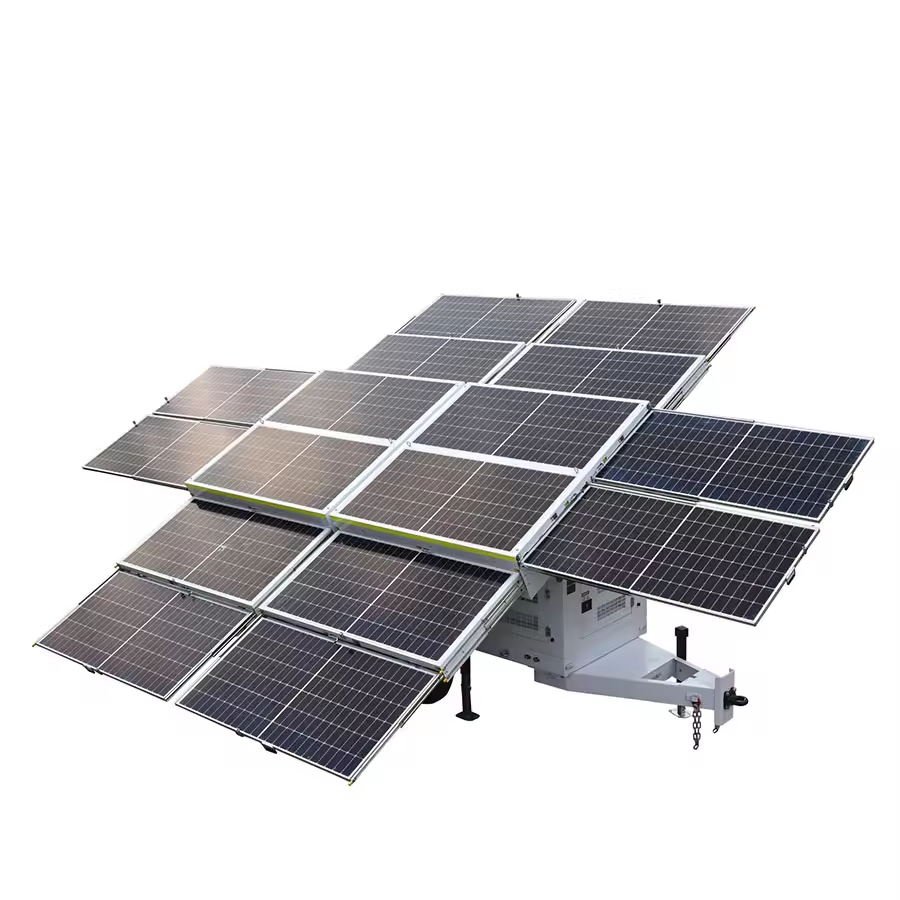 Mobile Solar Generator Energy Tower Solar Panel Trailer