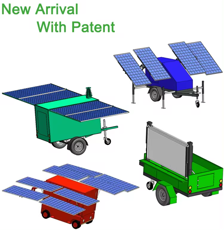 Mobile Solar Generator Energy Tower Solar Panel Trailer