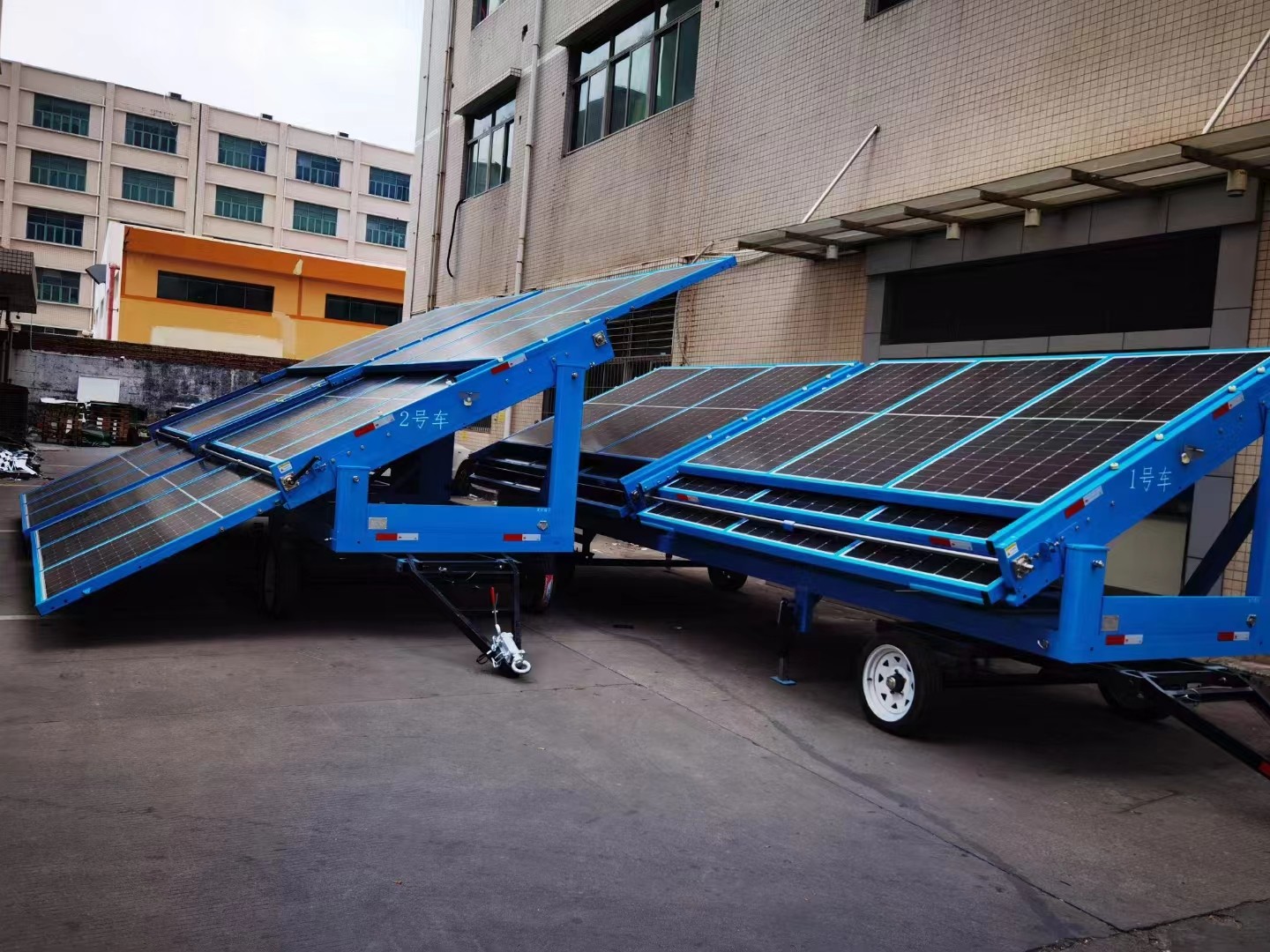 Mobile Solar Generator Energy Tower Solar Panel Trailer